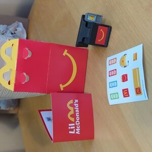 Lil McDonald’s  Cash Register POS System Toy with mini Happy Meal box Brand New